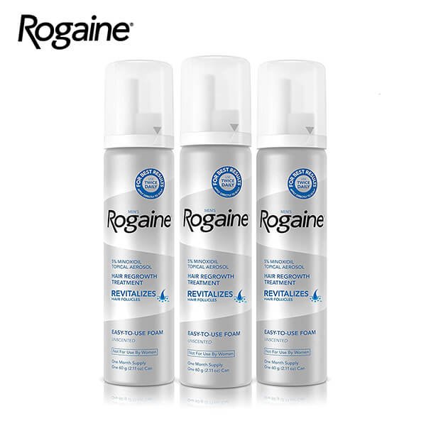 ROGAINE Men’s 5% Minoxidil Unscented Foam-02s