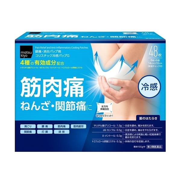 MATSUKIYO Pain Relief and Anti-Inflammatory Cooling Patches(48)-01s